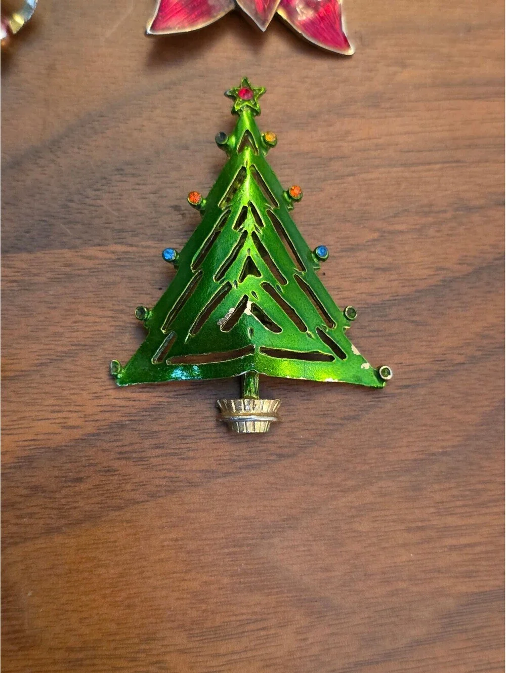Vintage Lot of 6 Christmas Brooches - Eisenberg Ice Gerry's